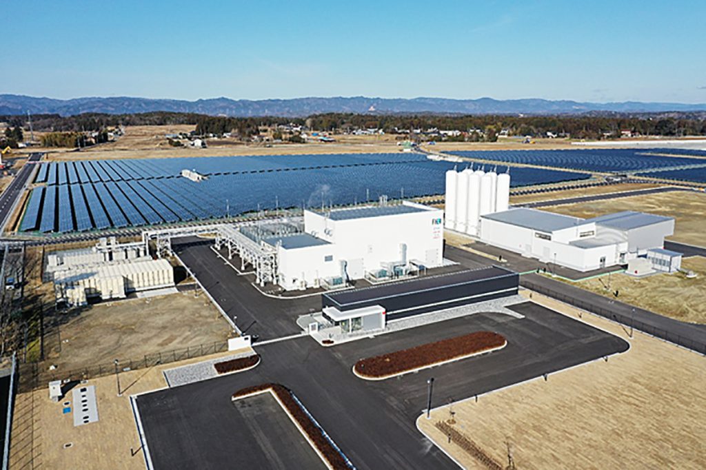 The Fukushima Hydrogen Energy Research Field, built under a project headed by entities including the government-affiliated New Energy and Industrial Technology Development Organization, opened in March 2020.